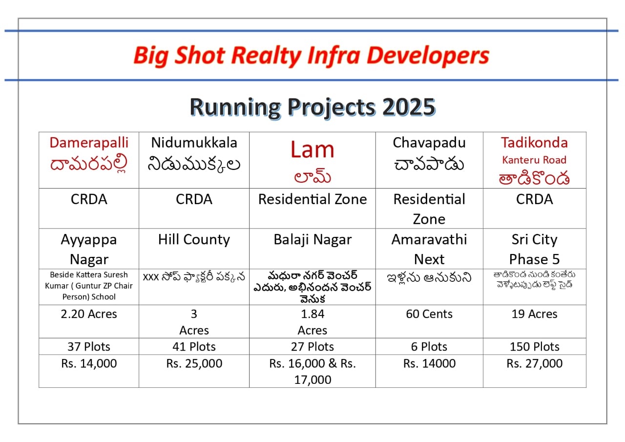 plot for sale in Damarapalli